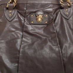 Marc Jacobs Grey Quilted Leather Alyona Satchel For Women -Cheap Marc Jacobs Store luxury women marc jacobs used handbags p492598 007