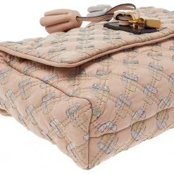 Marc Jacobs Pink Leather Lock Flap Chain Bag For Women -Cheap Marc Jacobs Store luxury women marc jacobs used handbags p494326 007