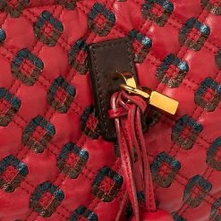 Marc Jacobs Red/Metallic Quilted Leather Memphis Robert Jena Shoulder Bag For Women -Cheap Marc Jacobs Store luxury women marc jacobs used handbags p495024 006