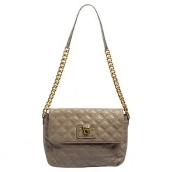 Marc Jacobs Taupe Leather Day To Night Single Shoulder Bag For Women