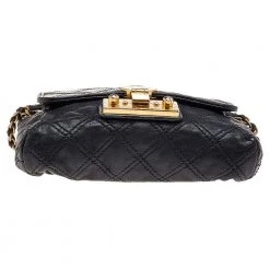 Marc Jacobs Black Quilted Leather Baroque Shoulder Bag For Women 16 Marc Jacobs Black Quilted Leather Baroque Shoulder Bag For Women -Cheap Marc Jacobs Store luxury women marc jacobs used handbags p502591 005