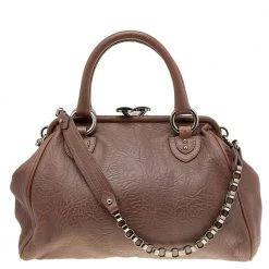 Marc Jacobs Brown Leather Sunburst Stam Satchel For Women