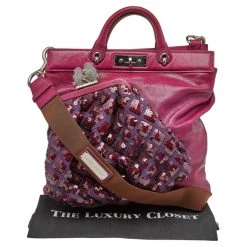 Marc Jacobs Purple Leather Robert Duffy Tote For Women -Cheap Marc Jacobs Store luxury women marc jacobs used handbags p505518 012