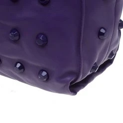 Marc Jacobs Purple Lambskin Studded Jet Tote For Women -Cheap Marc Jacobs Store luxury women marc jacobs used handbags p50699 009