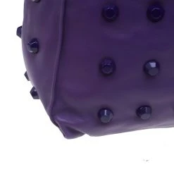 Marc Jacobs Purple Lambskin Studded Jet Tote For Women -Cheap Marc Jacobs Store luxury women marc jacobs used handbags p50699 010