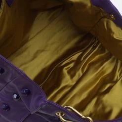 Marc Jacobs Purple Lambskin Studded Jet Tote For Women -Cheap Marc Jacobs Store luxury women marc jacobs used handbags p50699 015