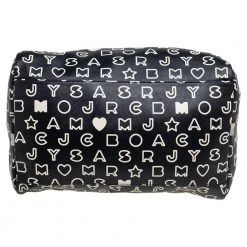 Marc Jacobs Black/White Dreamy Logo Coated Canvas And Leather Eazy Taryn Boston Bag For Women 16 Marc Jacobs Black/White Dreamy Logo Coated Canvas And Leather Eazy Taryn Boston Bag For Women -Cheap Marc Jacobs Store luxury women marc jacobs used handbags p510901 007