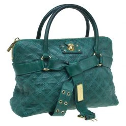 Marc Jacobs Green Quilted Leather Bruna Belted Tote For Women 20 Marc Jacobs Green Quilted Leather Bruna Belted Tote For Women -Cheap Marc Jacobs Store luxury women marc jacobs used handbags p51455 0003