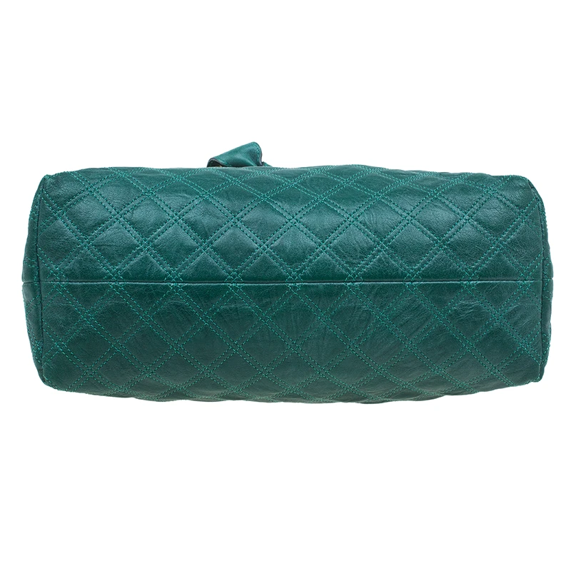 Marc Jacobs Green Quilted Leather Bruna Belted Tote For Women 5 Marc Jacobs Green Quilted Leather Bruna Belted Tote For Women - Image 5