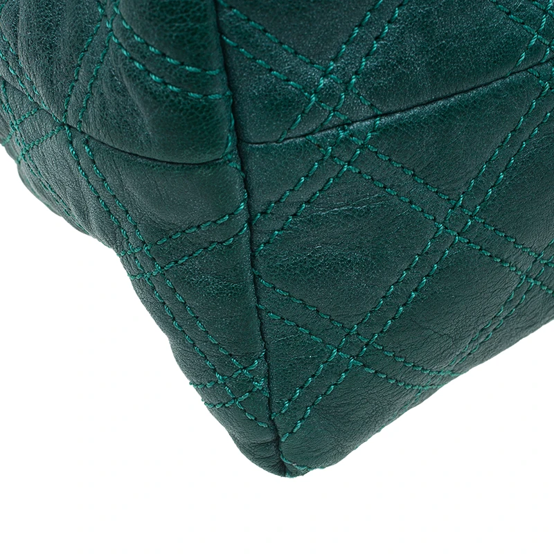 Marc Jacobs Green Quilted Leather Bruna Belted Tote For Women 11 Marc Jacobs Green Quilted Leather Bruna Belted Tote For Women - Image 11