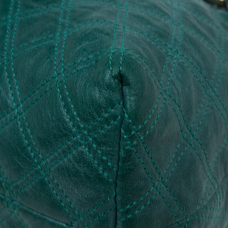 Marc Jacobs Green Quilted Leather Bruna Belted Tote For Women 13 Marc Jacobs Green Quilted Leather Bruna Belted Tote For Women - Image 13