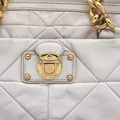 Marc Jacobs White Leather Chain Shoulder Bag For Women 15 Marc Jacobs White Leather Chain Shoulder Bag For Women -Cheap Marc Jacobs Store luxury women marc jacobs used handbags p518455 011