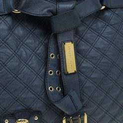 Marc Jacobs Dark Grey Quilted Leather Casey Double Stitch Tote For Women -Cheap Marc Jacobs Store luxury women marc jacobs used handbags p52292 0008