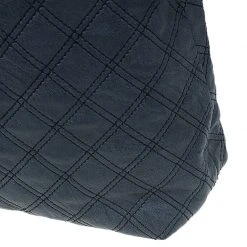 Marc Jacobs Dark Grey Quilted Leather Casey Double Stitch Tote For Women -Cheap Marc Jacobs Store luxury women marc jacobs used handbags p52292 0009