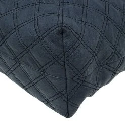 Marc Jacobs Dark Grey Quilted Leather Casey Double Stitch Tote For Women -Cheap Marc Jacobs Store luxury women marc jacobs used handbags p52292 0011
