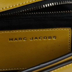 Marc Jacobs Yellow Leather West End The Jane Saddle Shoulder Bag For Women -Cheap Marc Jacobs Store luxury women marc jacobs used handbags p525655 003