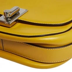 Marc Jacobs Yellow Leather West End The Jane Saddle Shoulder Bag For Women -Cheap Marc Jacobs Store luxury women marc jacobs used handbags p525655 008