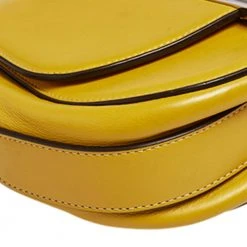 Marc Jacobs Yellow Leather West End The Jane Saddle Shoulder Bag For Women -Cheap Marc Jacobs Store luxury women marc jacobs used handbags p525655 009