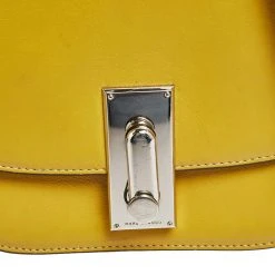 Marc Jacobs Yellow Leather West End The Jane Saddle Shoulder Bag For Women -Cheap Marc Jacobs Store luxury women marc jacobs used handbags p525655 011