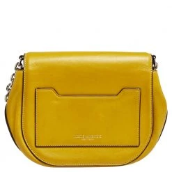 Marc Jacobs Yellow Leather West End The Jane Saddle Shoulder Bag For Women -Cheap Marc Jacobs Store luxury women marc jacobs used handbags p525655 013