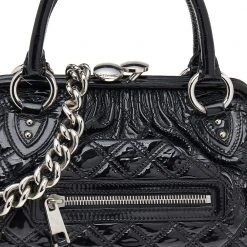 Marc Jacobs Black Quilted Patent Leather Stam Shoulder Bag For Women 15 Marc Jacobs Black Quilted Patent Leather Stam Shoulder Bag For Women -Cheap Marc Jacobs Store luxury women marc jacobs used handbags p532990 003