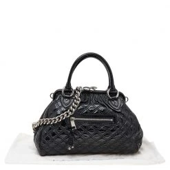 Marc Jacobs Black Quilted Patent Leather Stam Shoulder Bag For Women 19 Marc Jacobs Black Quilted Patent Leather Stam Shoulder Bag For Women -Cheap Marc Jacobs Store luxury women marc jacobs used handbags p532990 005