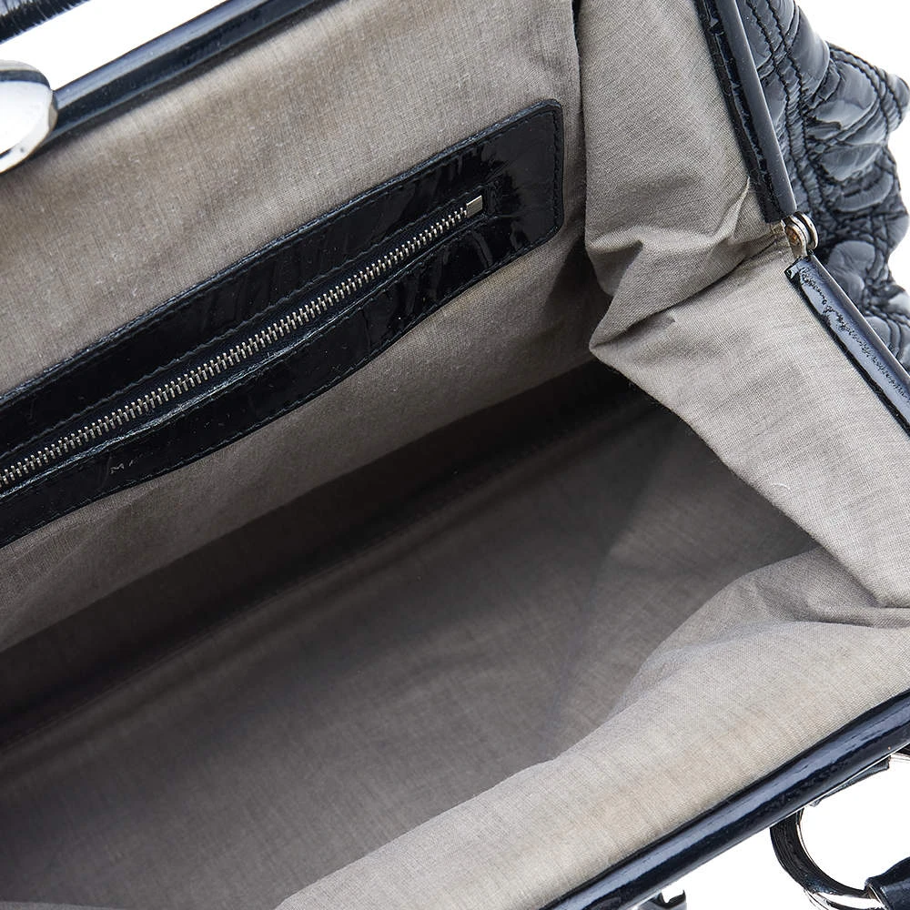 Marc Jacobs Black Quilted Patent Leather Stam Shoulder Bag For Women 7 Marc Jacobs Black Quilted Patent Leather Stam Shoulder Bag For Women - Image 7