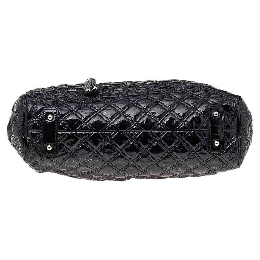Marc Jacobs Black Quilted Patent Leather Stam Shoulder Bag For Women 6 Marc Jacobs Black Quilted Patent Leather Stam Shoulder Bag For Women - Image 6