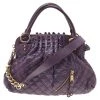 Marc Jacobs Purple Quilted Leather Cecilia Satchel For Women