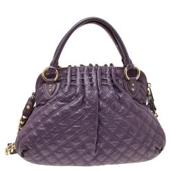 Marc Jacobs Purple Quilted Leather Cecilia Satchel For Women -Cheap Marc Jacobs Store luxury women marc jacobs used handbags p535680 012