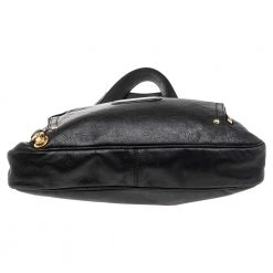 Marc Jacobs Black Leather Front Pocket Tote For Women -Cheap Marc Jacobs Store luxury women marc jacobs used handbags p552291 007