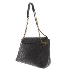 Marc Jacobs Black Quilted Leather Large Baroque Shoulder Bag For Women -Cheap Marc Jacobs Store luxury women marc jacobs used handbags p55397 003