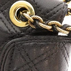 Marc Jacobs Black Quilted Leather Large Baroque Shoulder Bag For Women -Cheap Marc Jacobs Store luxury women marc jacobs used handbags p55397 006