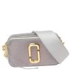 Marc Jacobs Silver Glitter Vinyl The Jelly Snapshot Shoulder Bag For Women