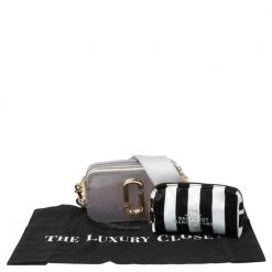 Marc Jacobs Silver Glitter Vinyl The Jelly Snapshot Shoulder Bag For Women -Cheap Marc Jacobs Store luxury women marc jacobs used handbags p570098 011