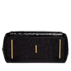 Marc Jacobs Black Croc Embossed Leather Metropolitan Top Handle Bag For Women -Cheap Marc Jacobs Store luxury women marc jacobs used handbags p572068 015