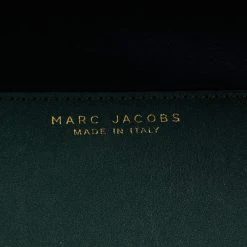 Marc Jacobs Dark Green Leather Big Trouble Shoulder Bag For Women -Cheap Marc Jacobs Store luxury women marc jacobs used handbags p576586 003