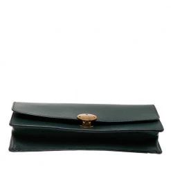 Marc Jacobs Dark Green Leather Big Trouble Shoulder Bag For Women -Cheap Marc Jacobs Store luxury women marc jacobs used handbags p576586 004