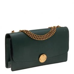 Marc Jacobs Dark Green Leather Big Trouble Shoulder Bag For Women -Cheap Marc Jacobs Store luxury women marc jacobs used handbags p576586 008