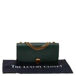 Marc Jacobs Dark Green Leather Big Trouble Shoulder Bag For Women -Cheap Marc Jacobs Store luxury women marc jacobs used handbags p576586 009