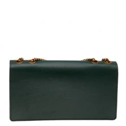 Marc Jacobs Dark Green Leather Big Trouble Shoulder Bag For Women -Cheap Marc Jacobs Store luxury women marc jacobs used handbags p576586 010