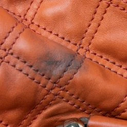 Marc Jacobs Orange Quilted Leather Stam Satchel For Women -Cheap Marc Jacobs Store luxury women marc jacobs used handbags p577242 002