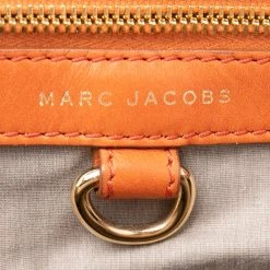 Marc Jacobs Orange Quilted Leather Stam Satchel For Women -Cheap Marc Jacobs Store luxury women marc jacobs used handbags p577242 006