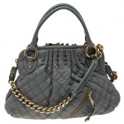 Marc Jacobs Grey Quilted Leather Cecilia Satchel For Women