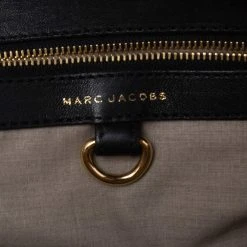 Marc Jacobs Black Leather Kari Satchel For Women -Cheap Marc Jacobs Store luxury women marc jacobs used handbags p585953 004