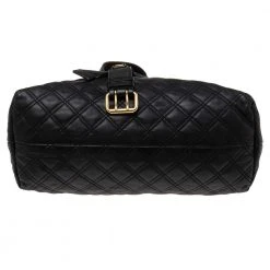 Marc Jacobs Black Leather Kari Satchel For Women -Cheap Marc Jacobs Store luxury women marc jacobs used handbags p585953 010