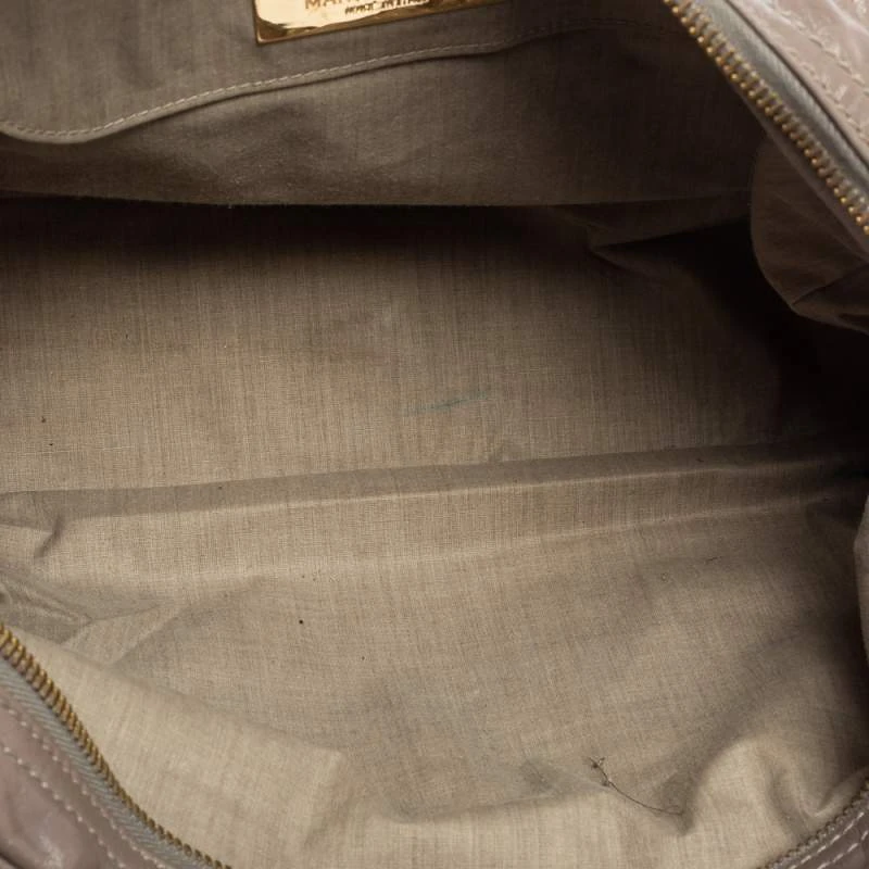 Marc Jacobs Dark Beige Glossy Leather Venetia Satchel For Women 9 Marc Jacobs Dark Beige Glossy Leather Venetia Satchel For Women - Image 9