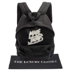 Marc Jacobs Black Nylon Logo Backpack For Women -Cheap Marc Jacobs Store luxury women marc jacobs used handbags p600030 001