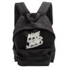 Marc Jacobs Black Nylon Logo Backpack For Women