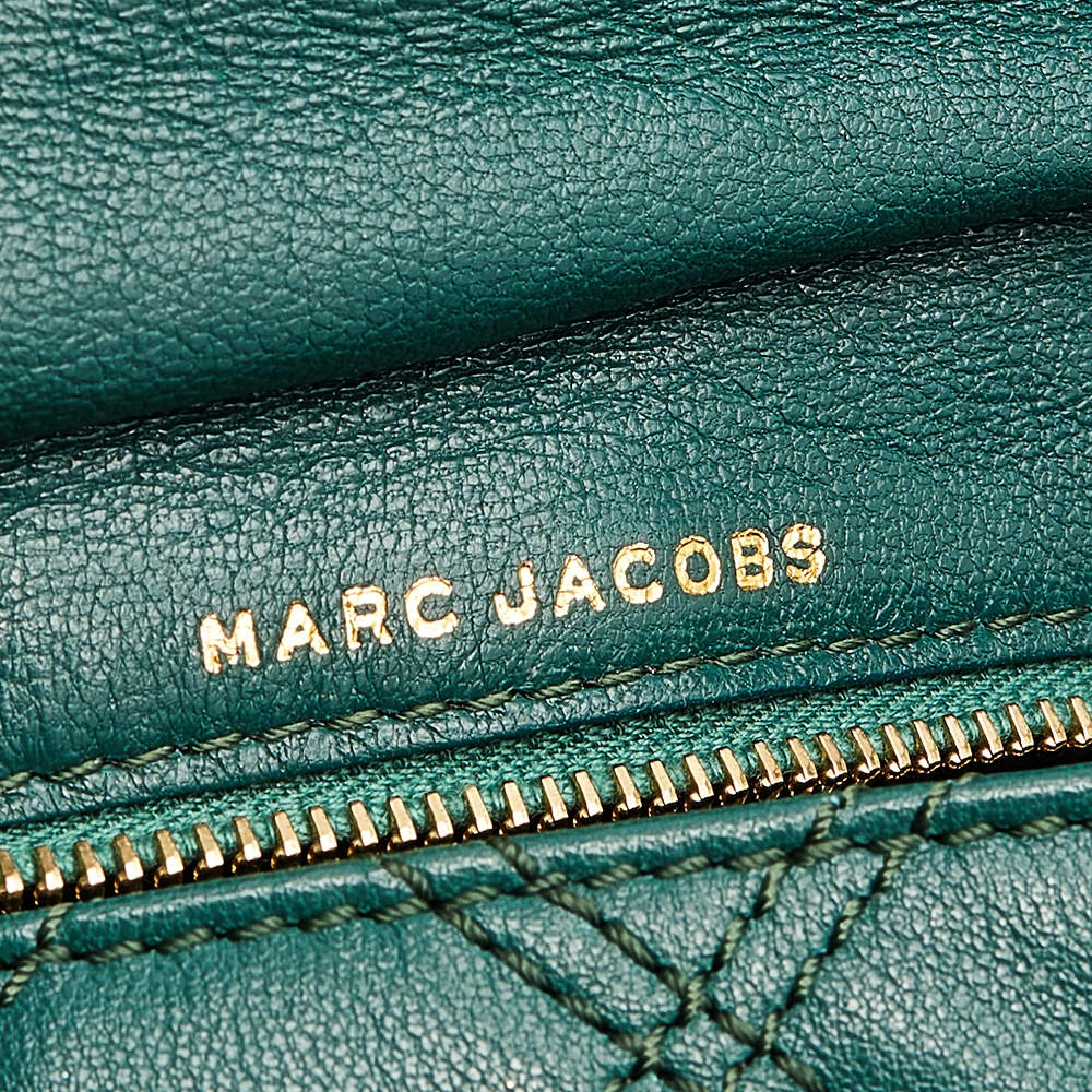 Marc Jacobs Green Quilted Leather Eugenie Clutch For Women 8 Marc Jacobs Green Quilted Leather Eugenie Clutch For Women - Image 8